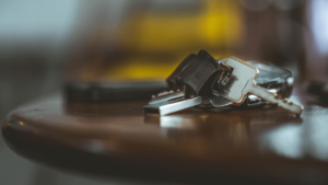 Car keys left vulnerable for a burglar